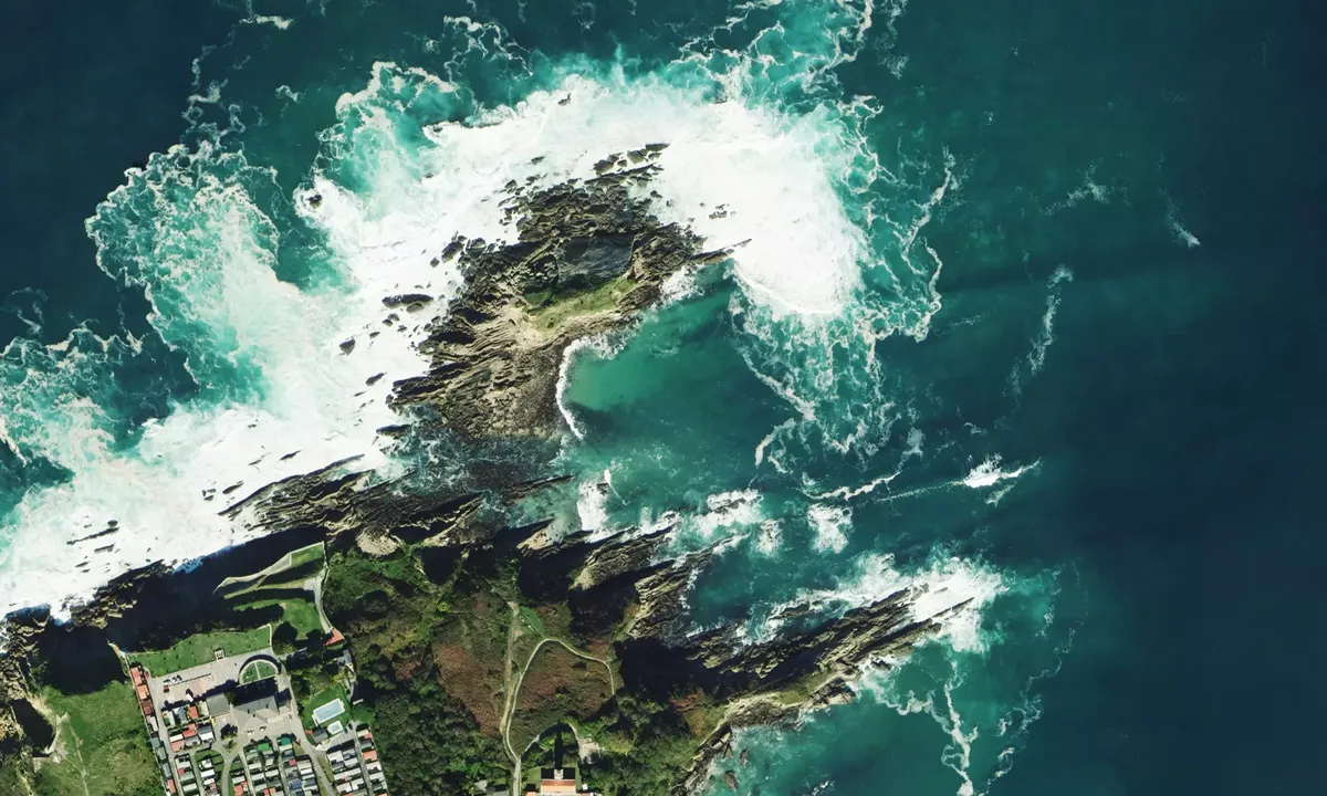 Flyfoto av Anse Du Figuier