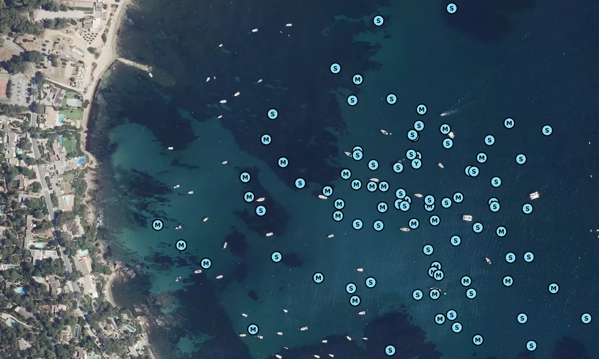 Satelite image of Anse du Gau