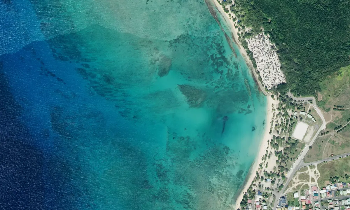 Flyfoto av Anse du Souffleur