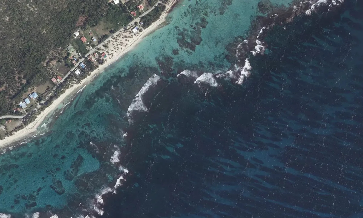 Satelite image of Anse du Souffleur - Saint-Francois