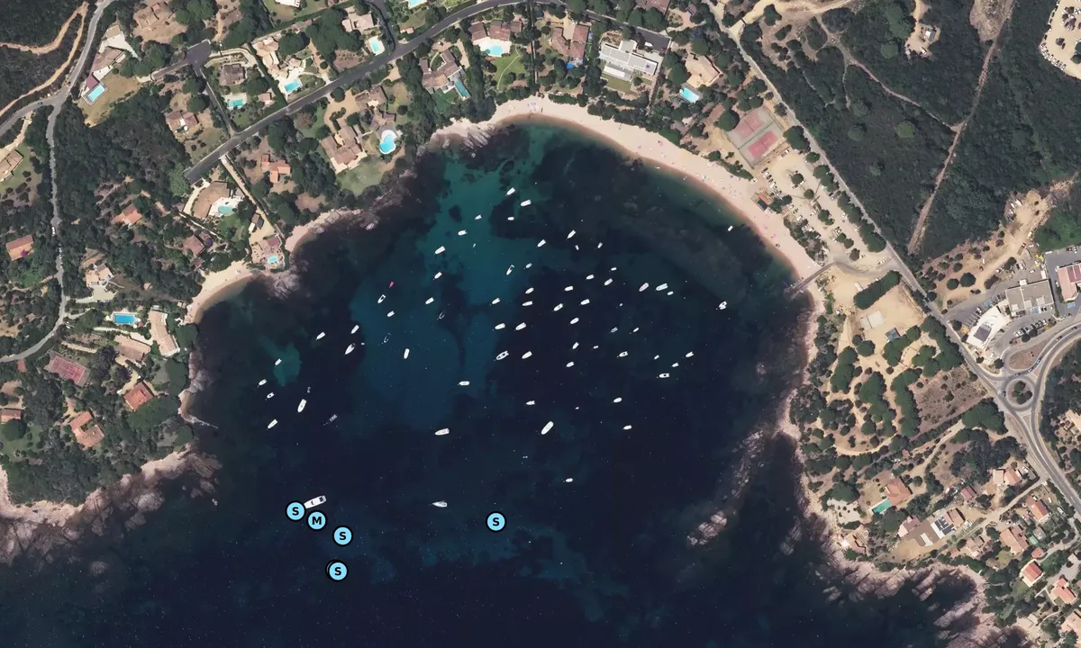 Satelite image of Anse Medea