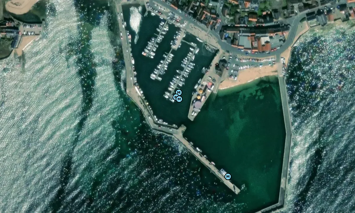 Satelite image of Anstruther Harbour