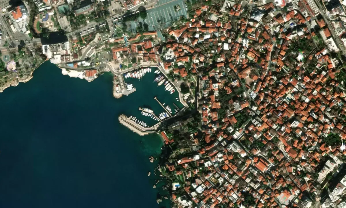 Flyfoto av Antalya kaleci marina