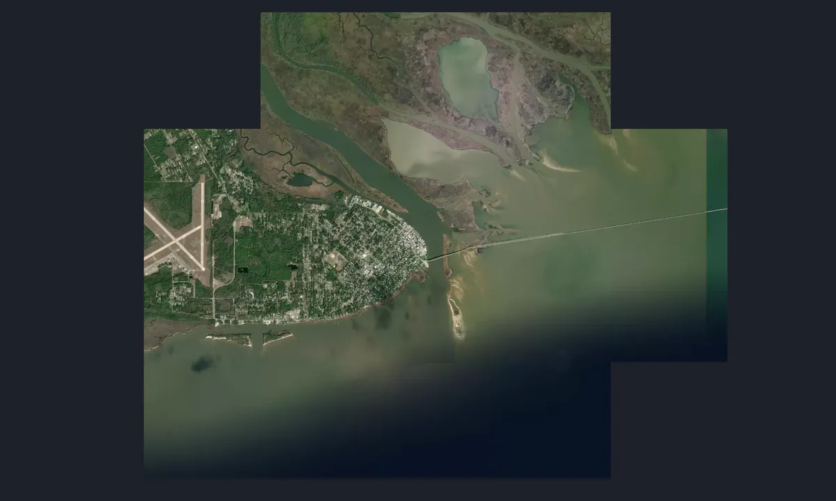 Flyfoto av Apalachicola Municipal Marina
