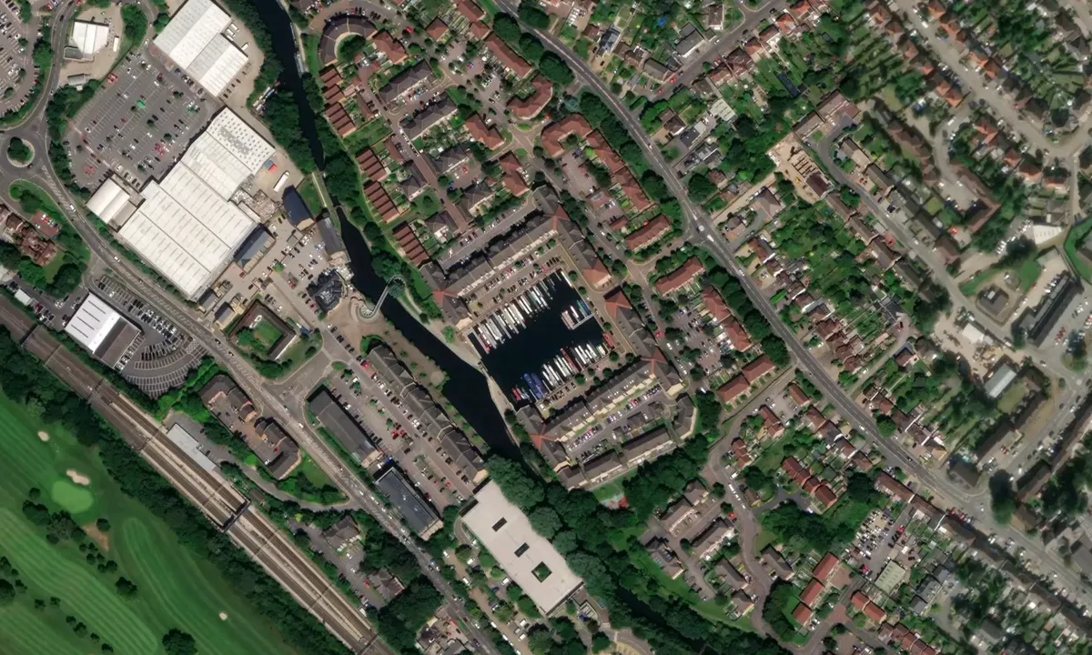 Flyfoto av Apsley Marina