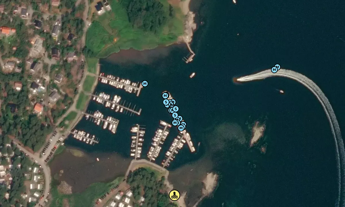 Satelite image of Arbeidernes Båtforening Moss – Teibern