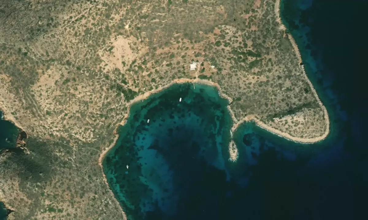 Flyfoto av Archangelos South