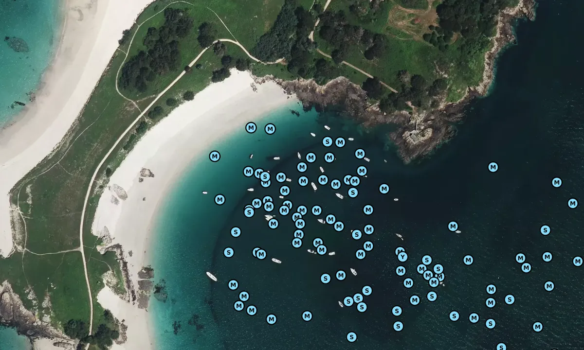 Satelite image of Archipel des Hebihens