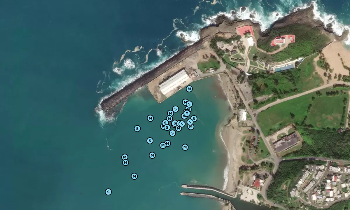 Satelite image of Arecibo Breakwater
