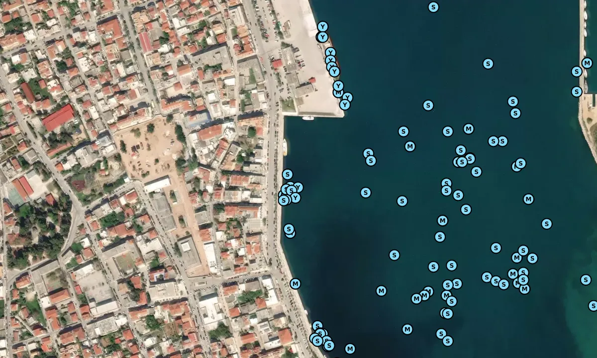 Satelite image of Argostoli Town Quay