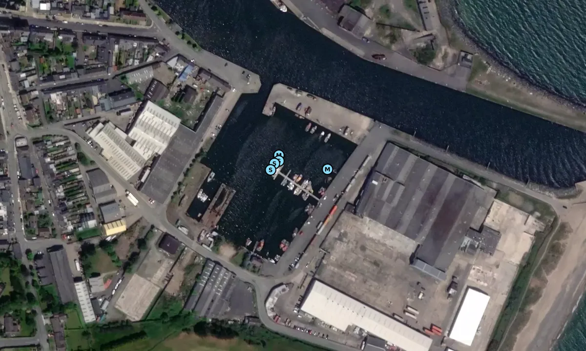 Satelite image of Arklow Basin Marina
