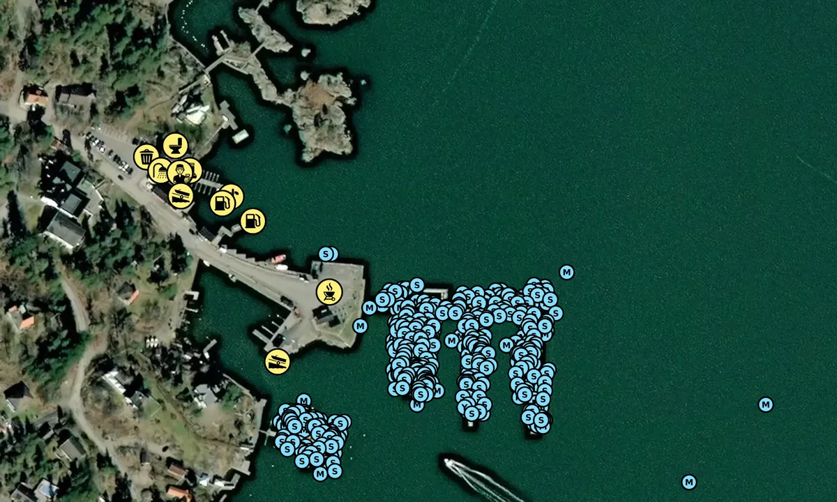 Satelite image of Arkösund - Kajen