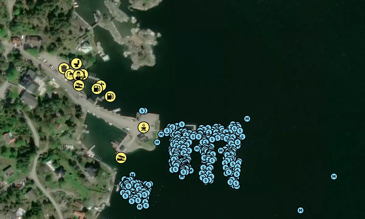 Satelite image of Arkösund - Kajen