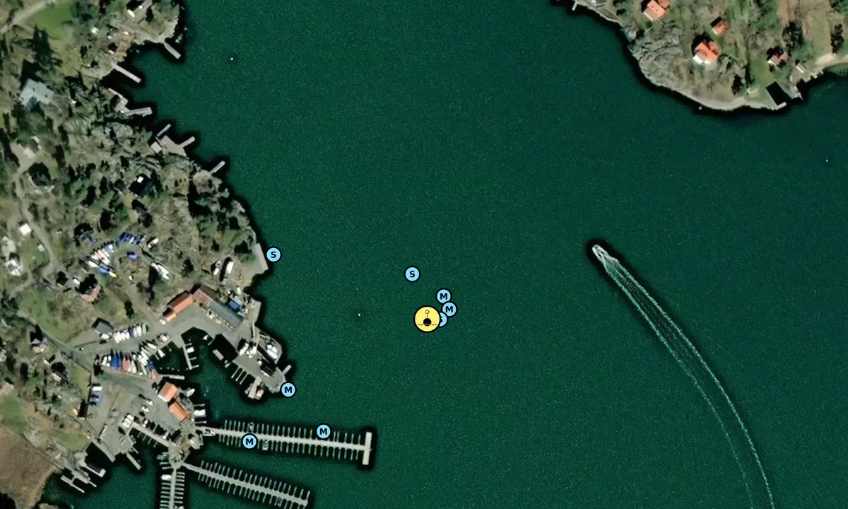 Satelite image of Arkösund - SXK S:t Anna bouy