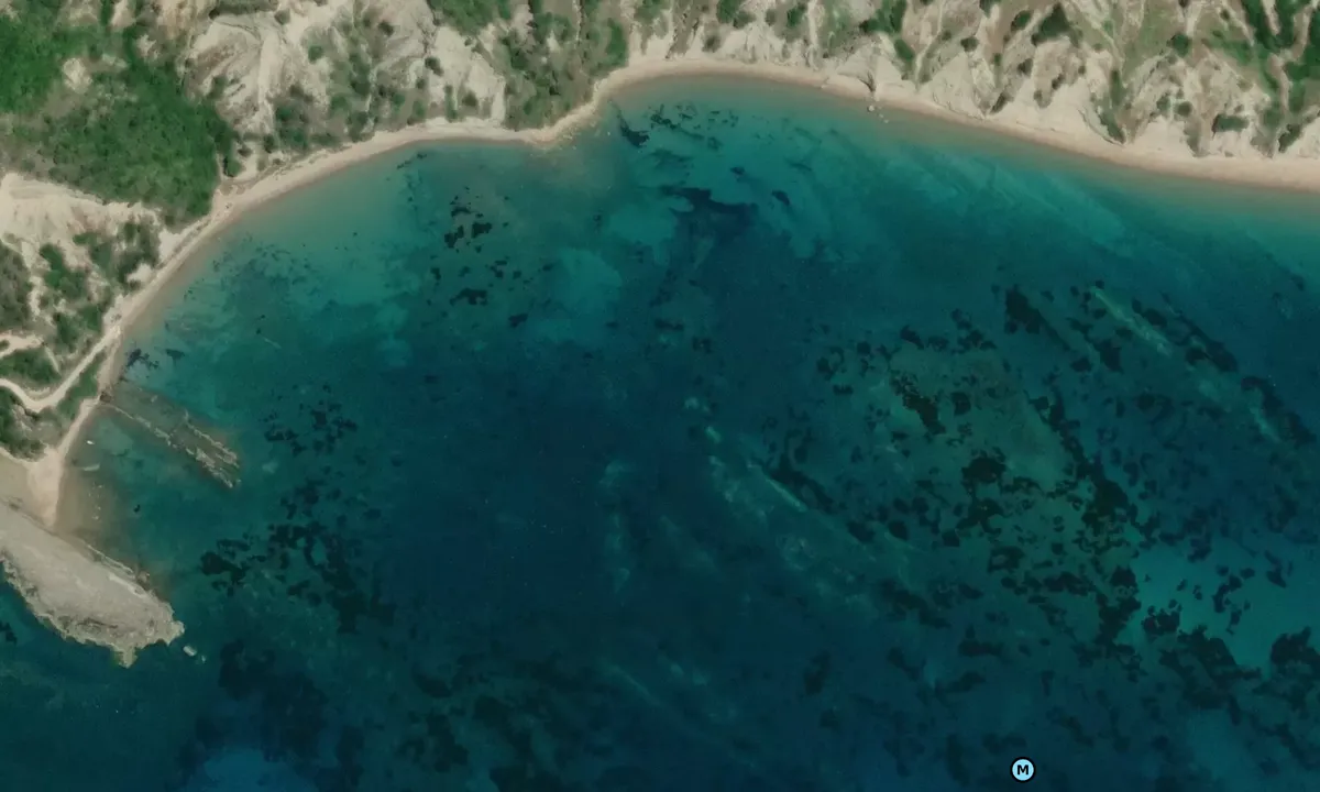 Satelite image of Arkoudillas Beach
