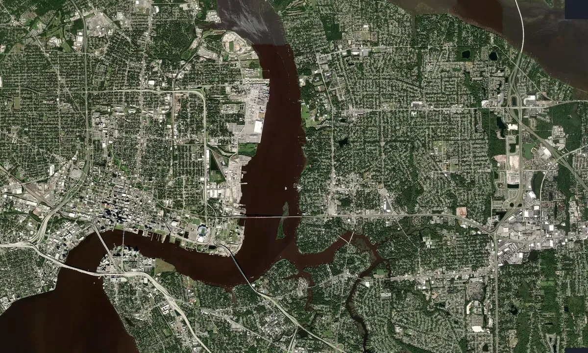 Flyfoto av Arlington Marina - Jacksonville
