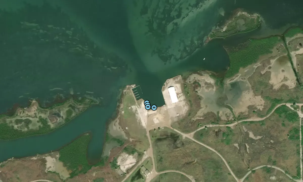 Satelite image of Army Hole / Matagorda Island State Park