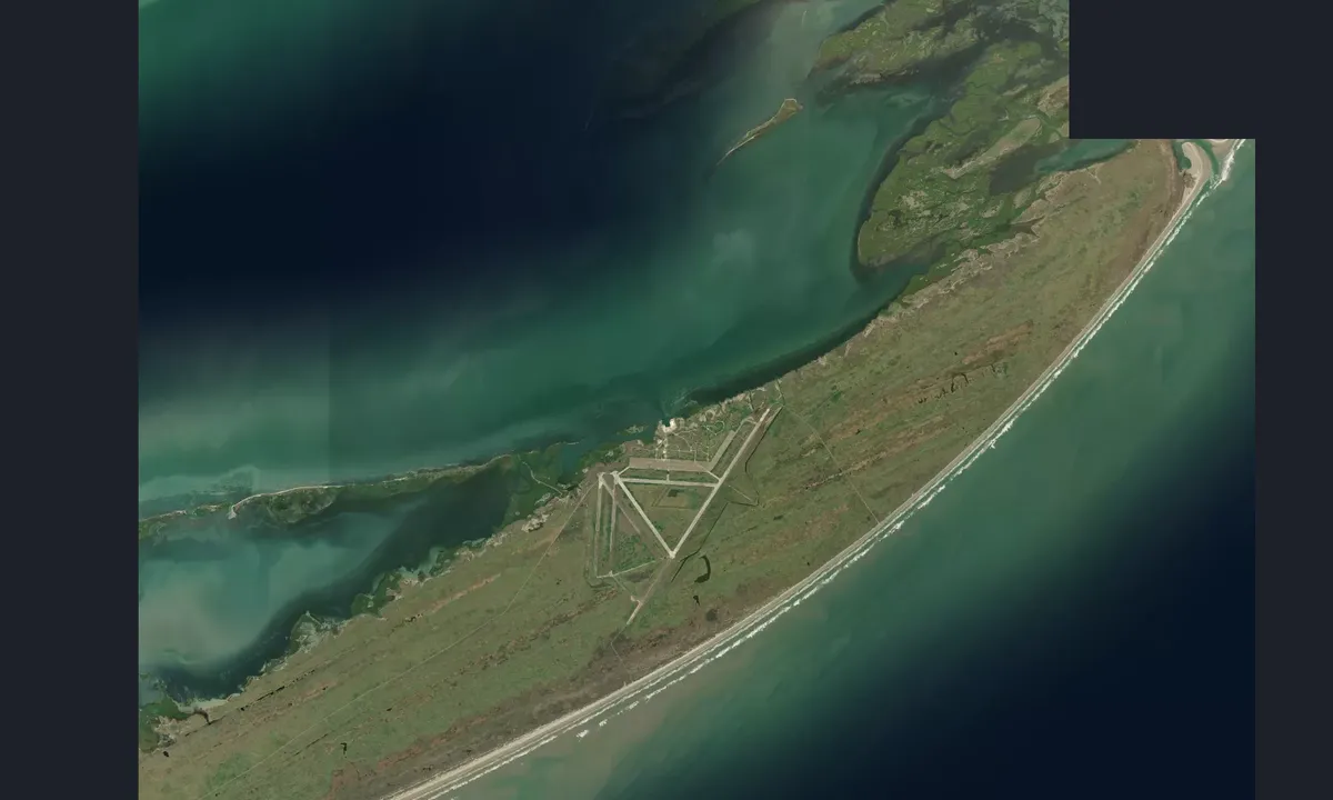 Flyfoto av Army Hole / Matagorda Island State Park
