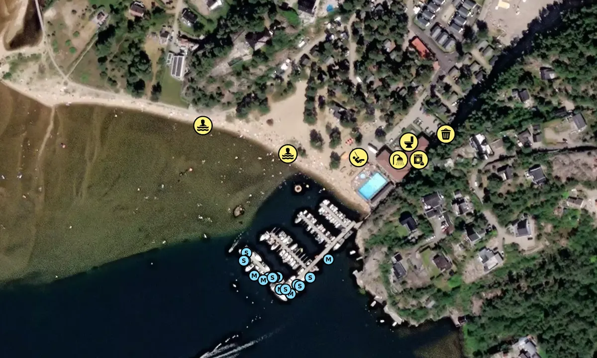 Satelite image of Åros Feriesenter Gjestehavn