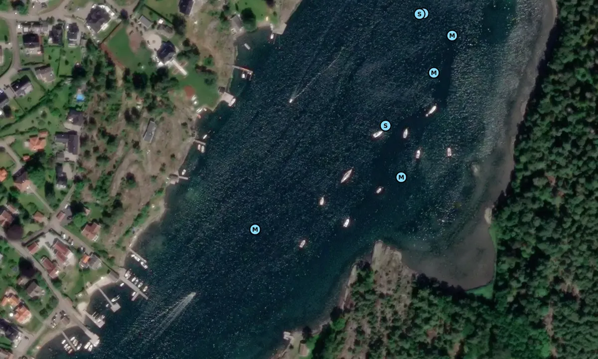 Satelite image of Årøysund