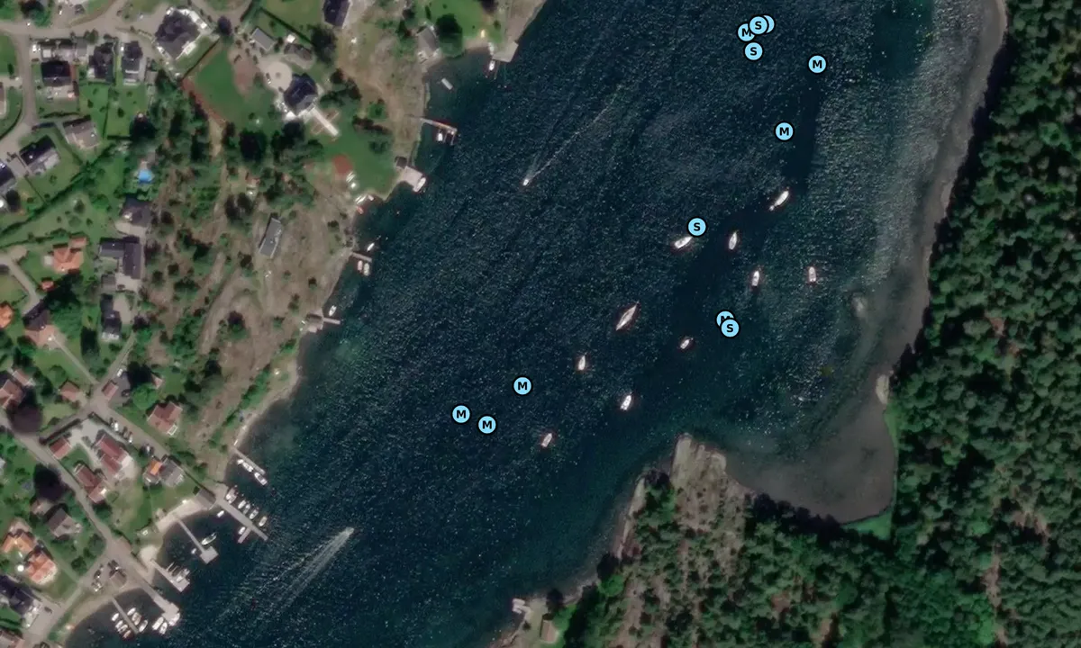 Satelite image of Årøysund