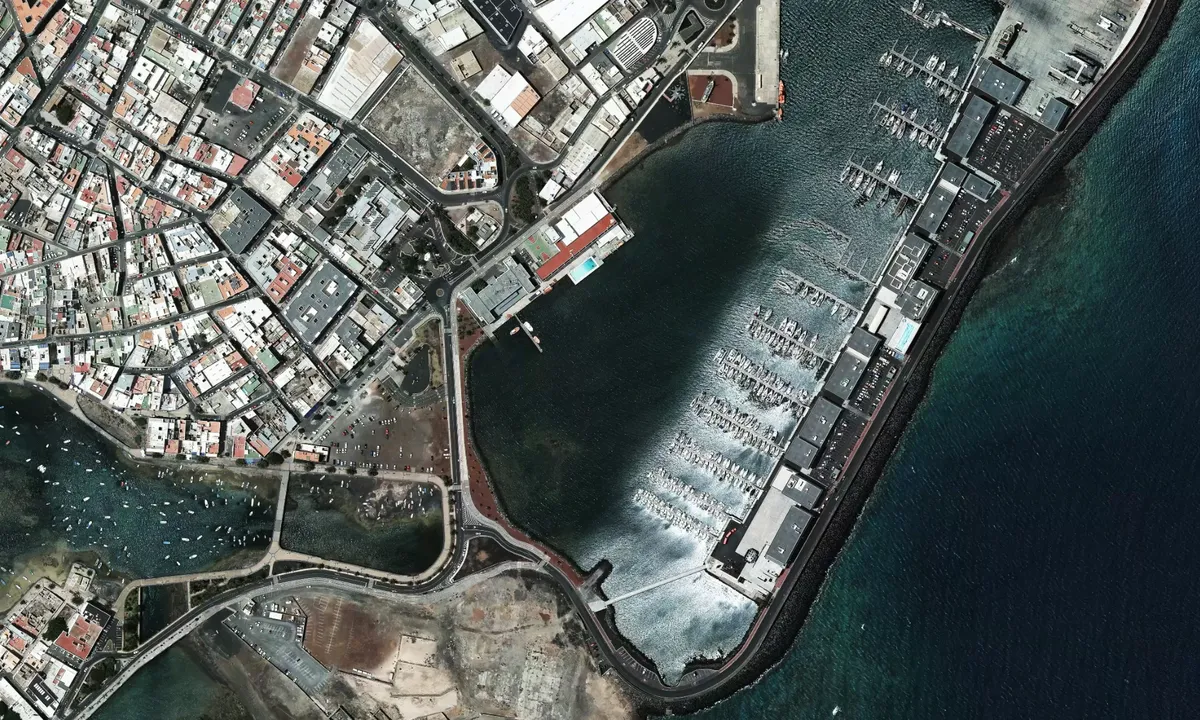Flyfoto av Arrecife Last Official Anchorage