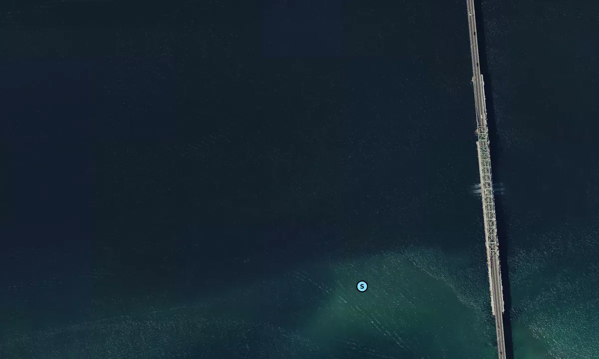 Satelite image of artificial reef