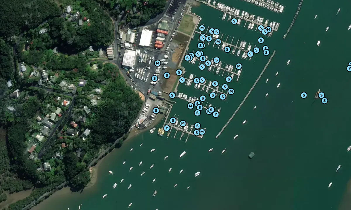 Satelite image of Ashby's Boatyard