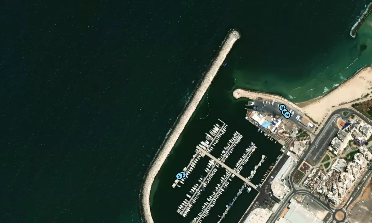Satelite image of Ashkelon Marina - South