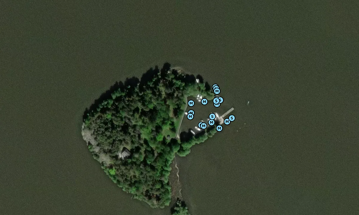 Satelite image of Askholmen - Strängnäs segelsällskaps klubbholme