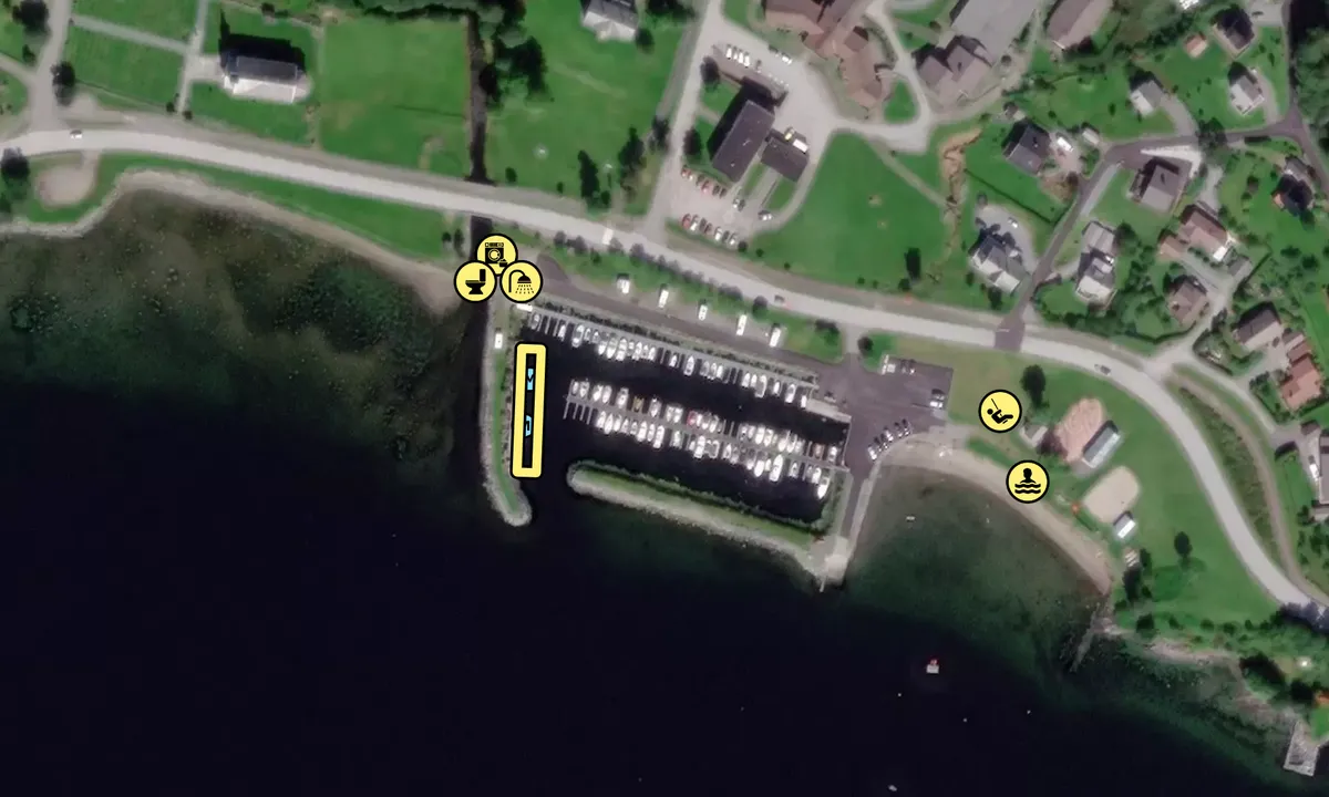 Satelite image of Askvoll Gjestehamn
