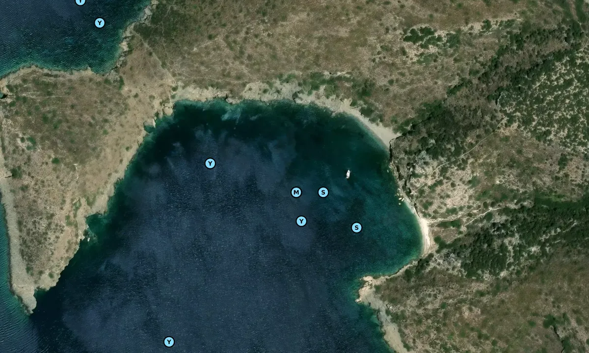 Satelite image of Aspa Beach