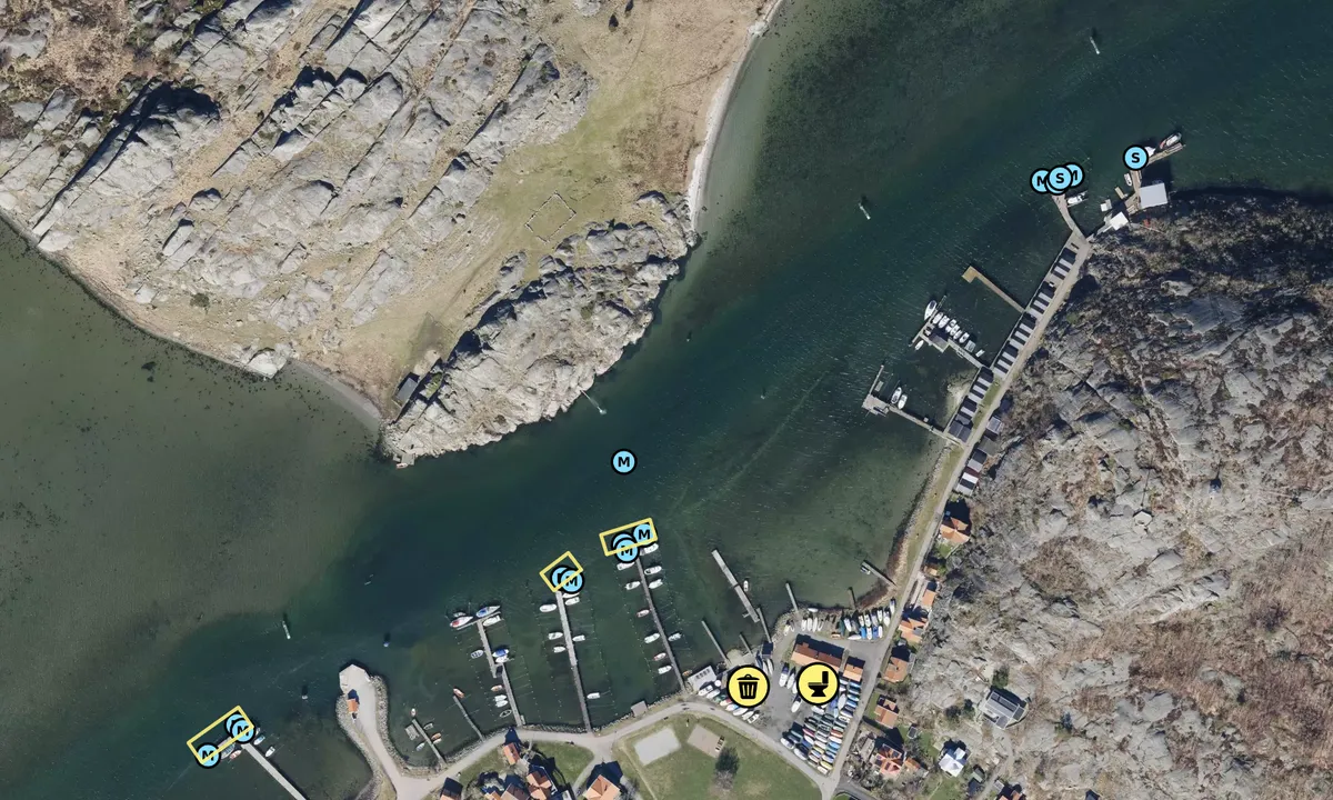 Satelite image of Asperö Hamnförening