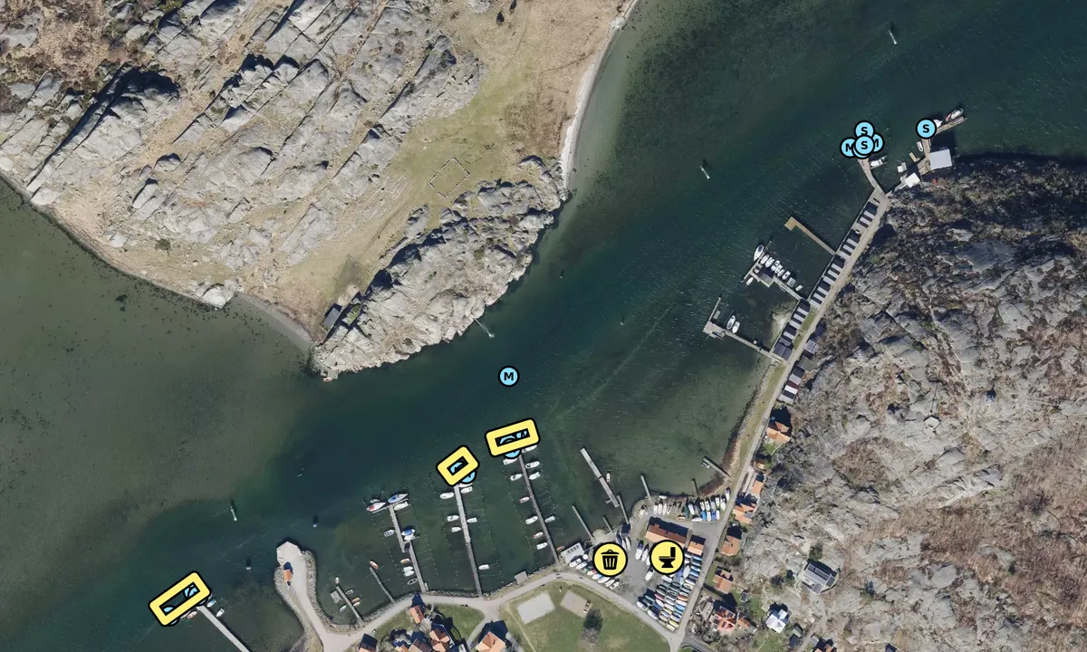 Satelite image of Asperö Hamnförening