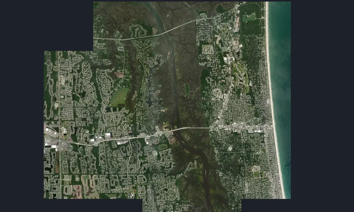 Flyfoto av Atlantic Blvd Bridge (North)