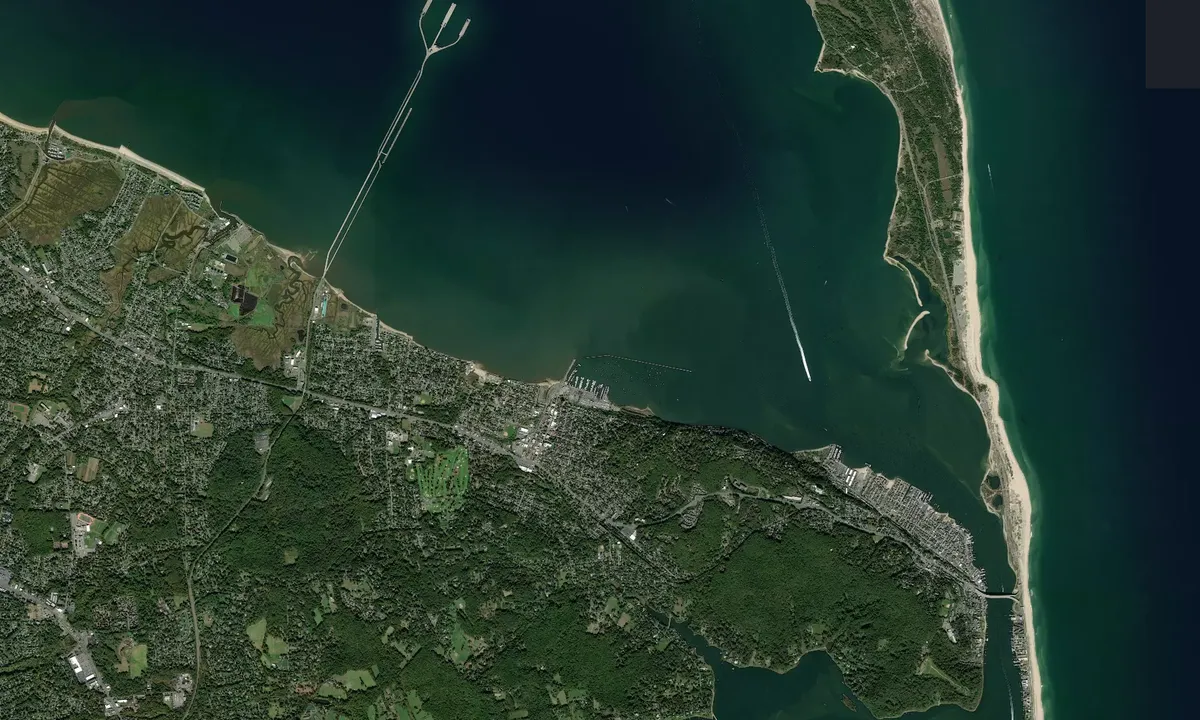 Flyfoto av Atlantic Highlands Municipal Harbor