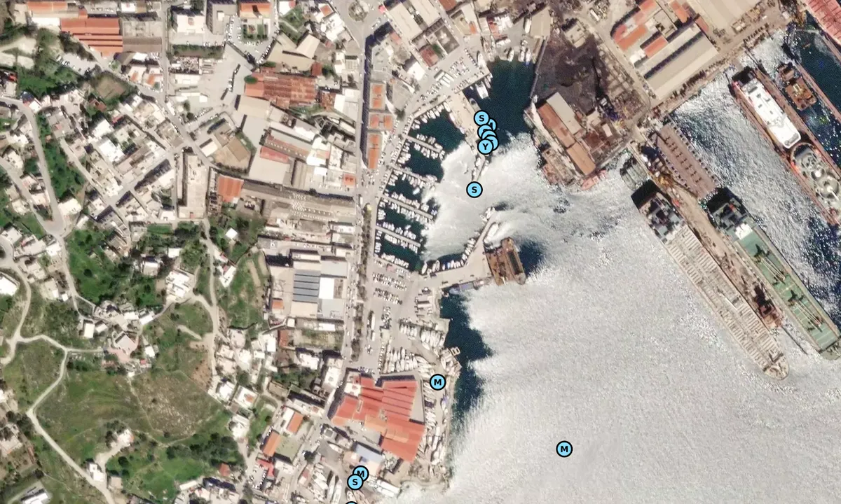 Satelite image of Atlas Boatyard