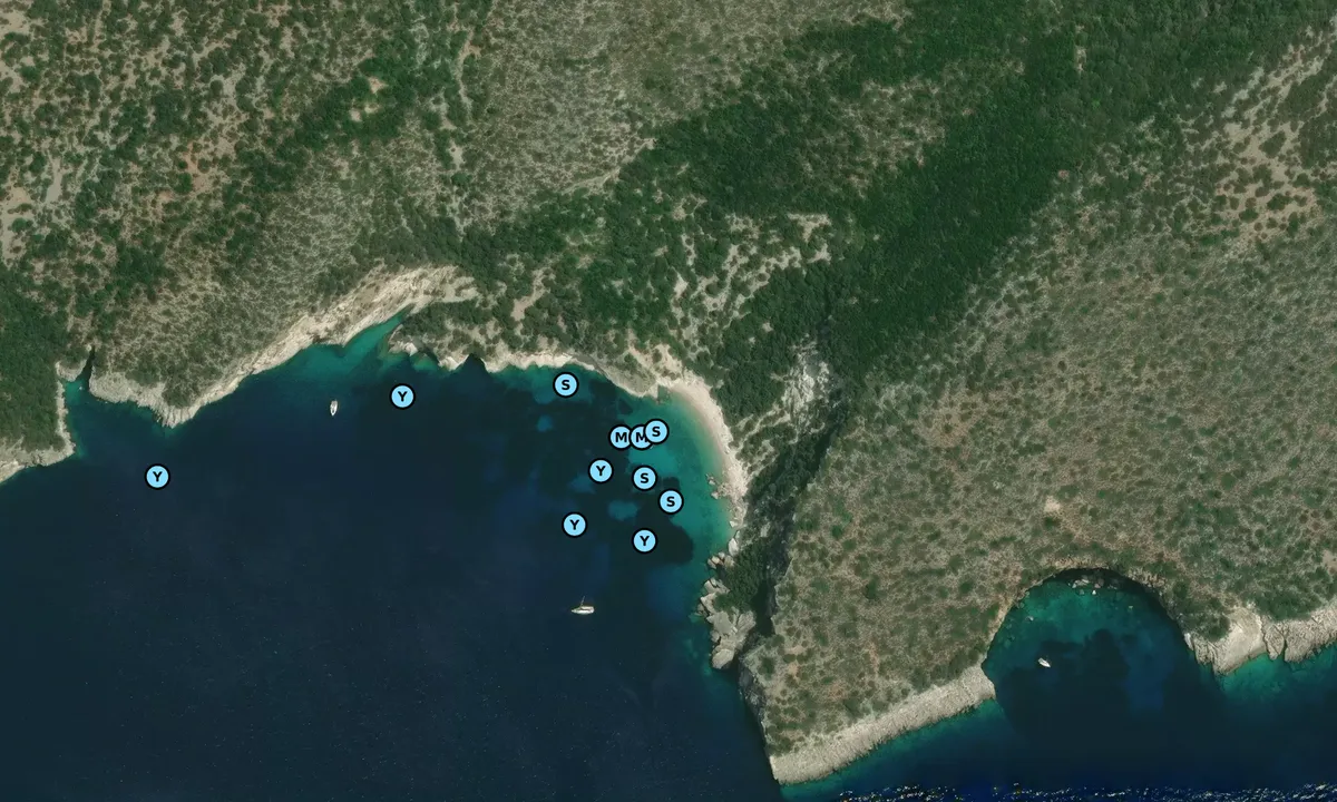 Satelite image of Atoka Cliff Bay