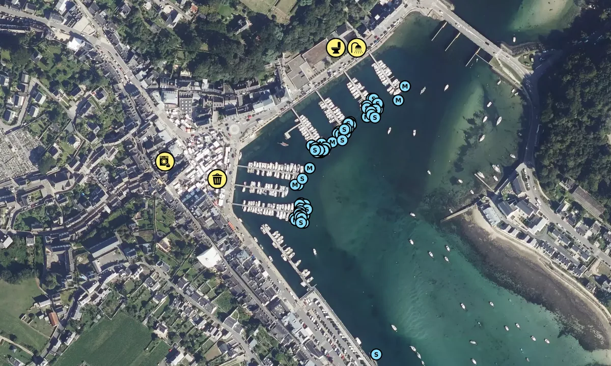 Satelite image of Audierne Marina