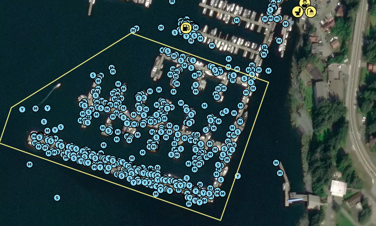 Satelite image of Auke Bay (Statter) - Juneau Public Harbor