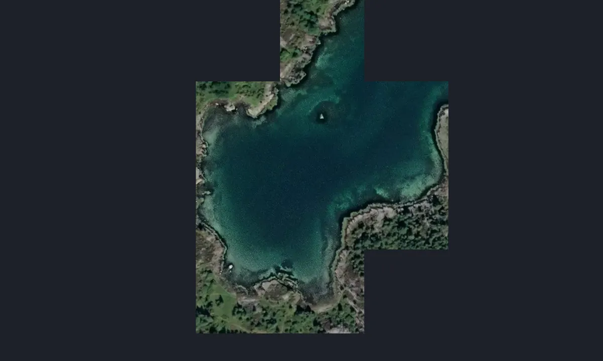 Satelite image of Austnes