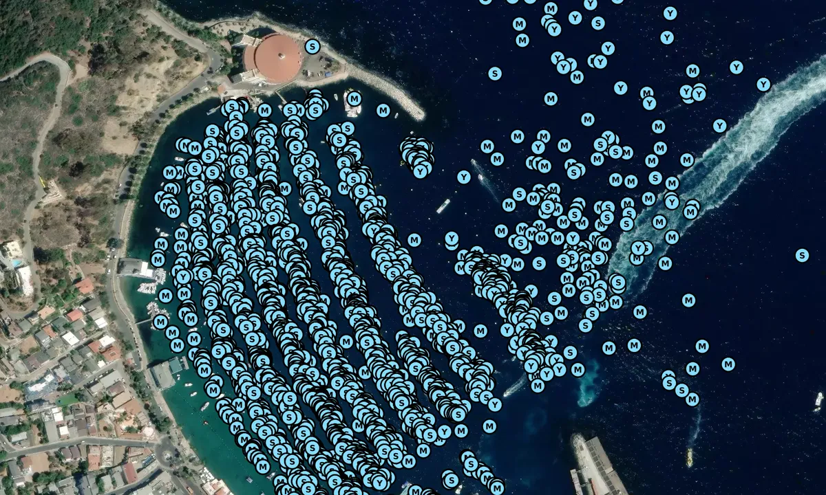 Satelite image of Avalon Harbor