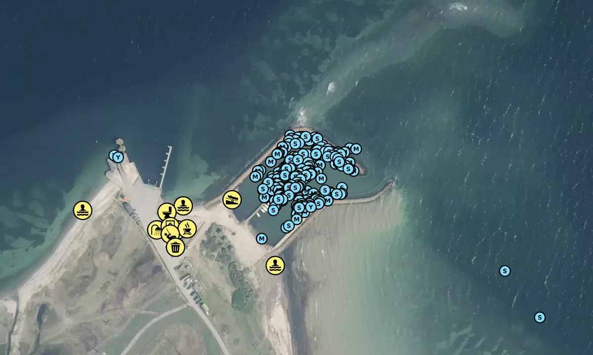Satelite image of Avernakø Bådehavn