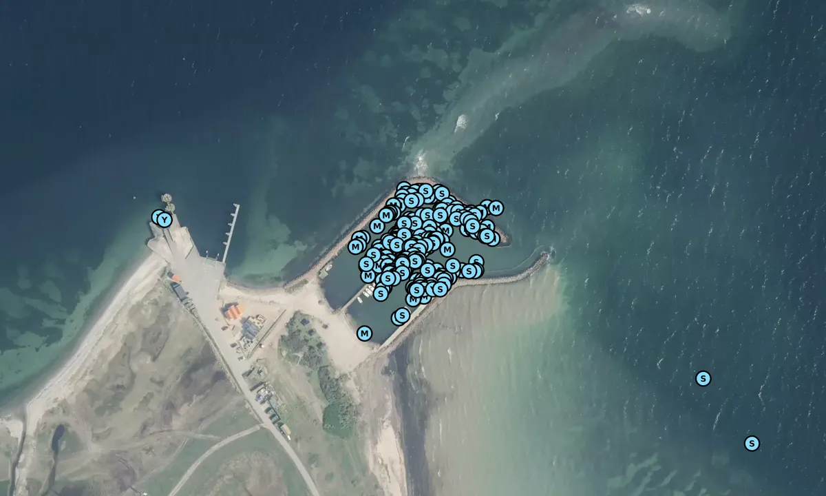 Satelite image of Avernakø Bådehavn