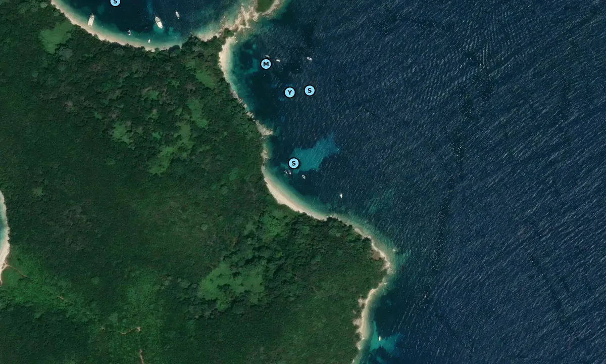 Satelite image of Aviaki Beach