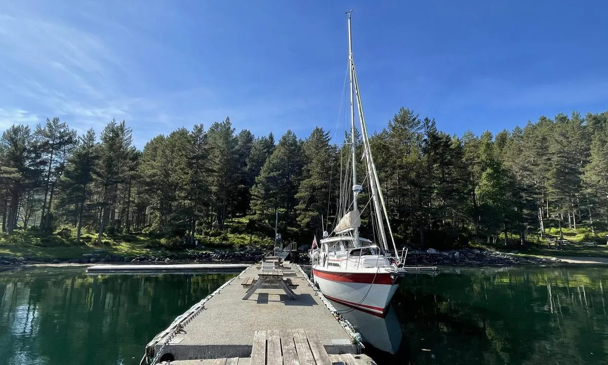 Baarsetøya: Hovedbrygga. Her er det mulighet for strøm og vann. 
Strømkontaktene står på land så må ha skjøteledning.