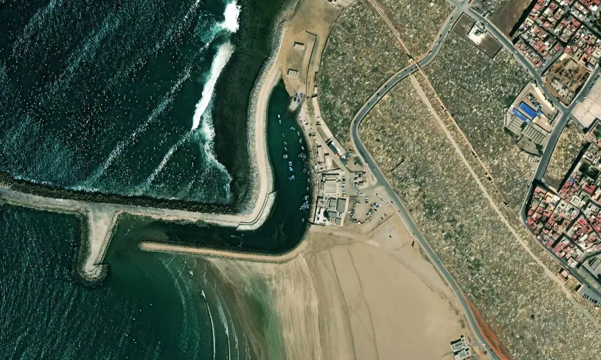 Satelite image of Bab Al-Bahr