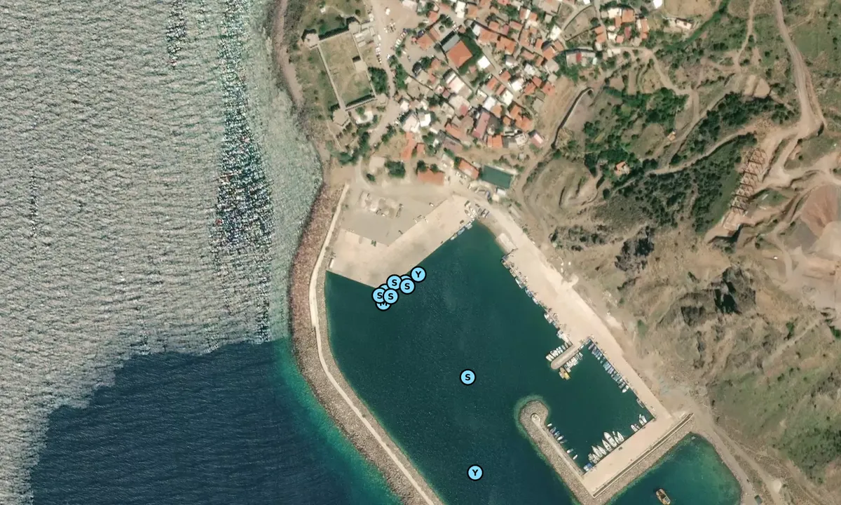 Satelite image of Babakale Harbour