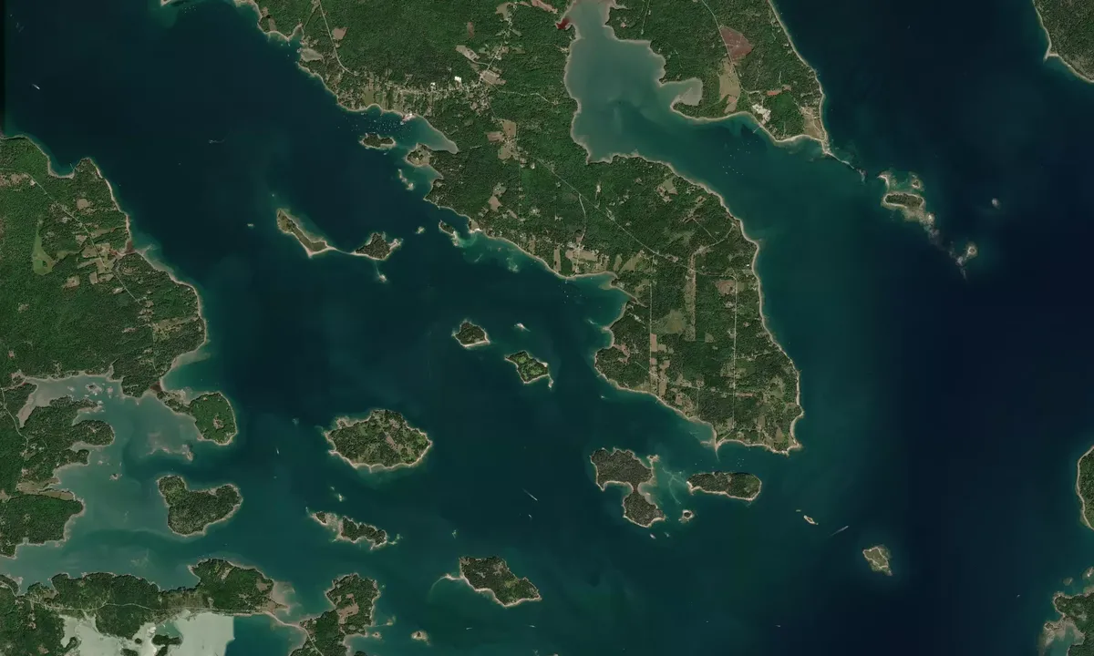 Flyfoto av Babson Island