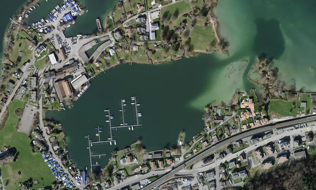 Flyfoto av Bächau - Zurichsee